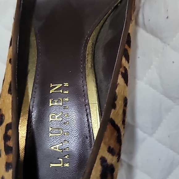 Lauren Ralph Lauren Women's Leopard Pumps Size 6.5B - Picture 5 of 9